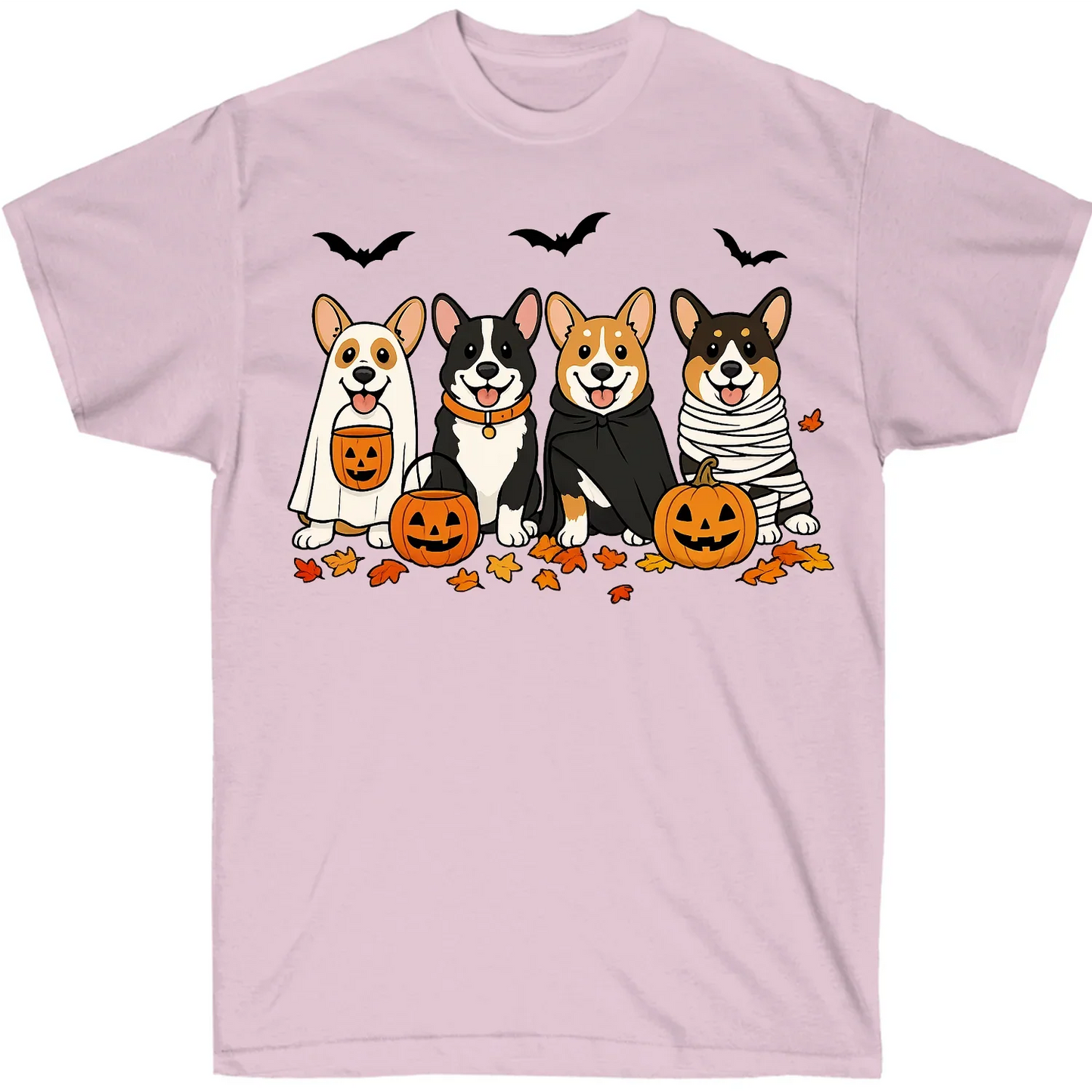 Cute Corgi Halloween Shirt – Spooky Pumpkin Dog Lover Graphic Tee