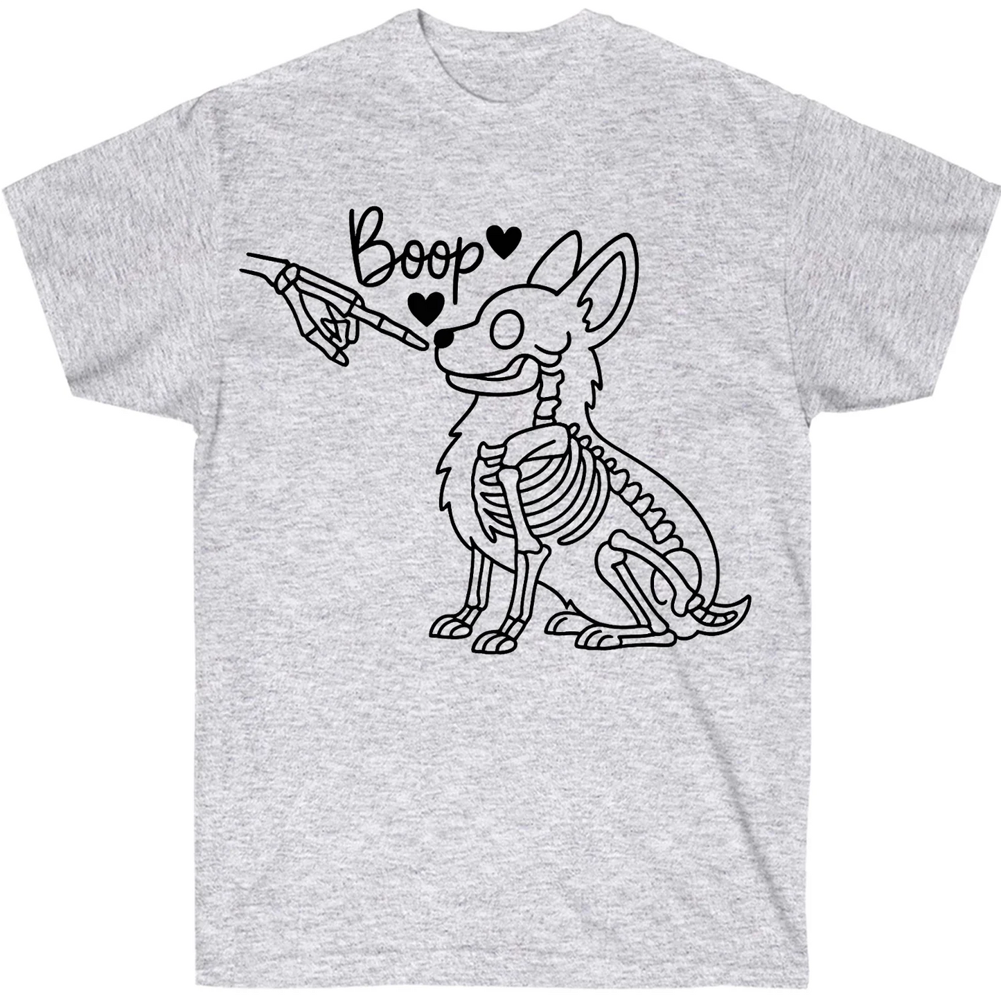 Halloween Corgi T-Shirt – Boop Skeleton Dog Graphic Tee for Corgi Lovers