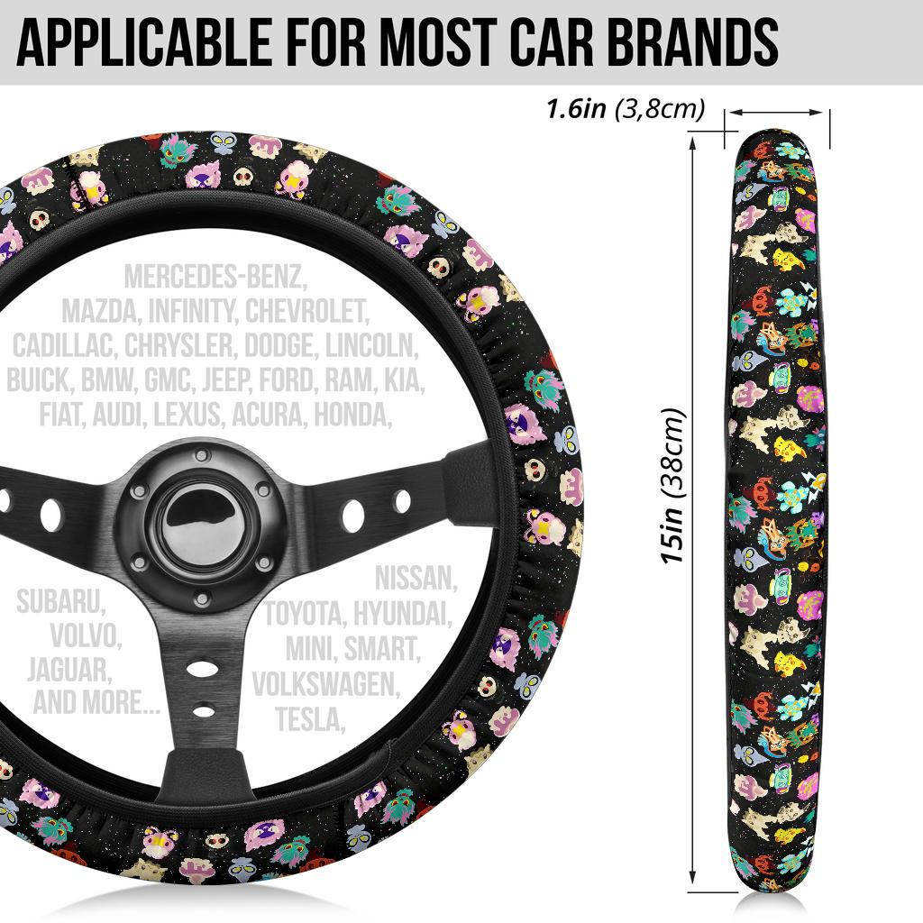 Ghosties 2 Car Steering Wheel Cover