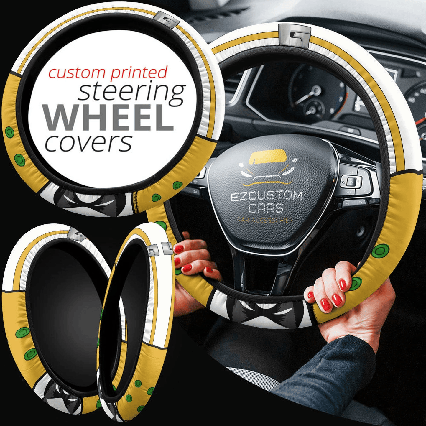 Gran Torino My Hero Academia Anime Steering Wheel Cover Custom Anime Car Accessories