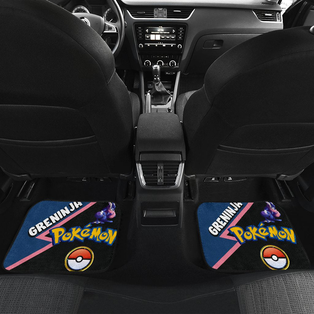 Greninja Car Floor Mats Custom Anime Car Interior Accessories