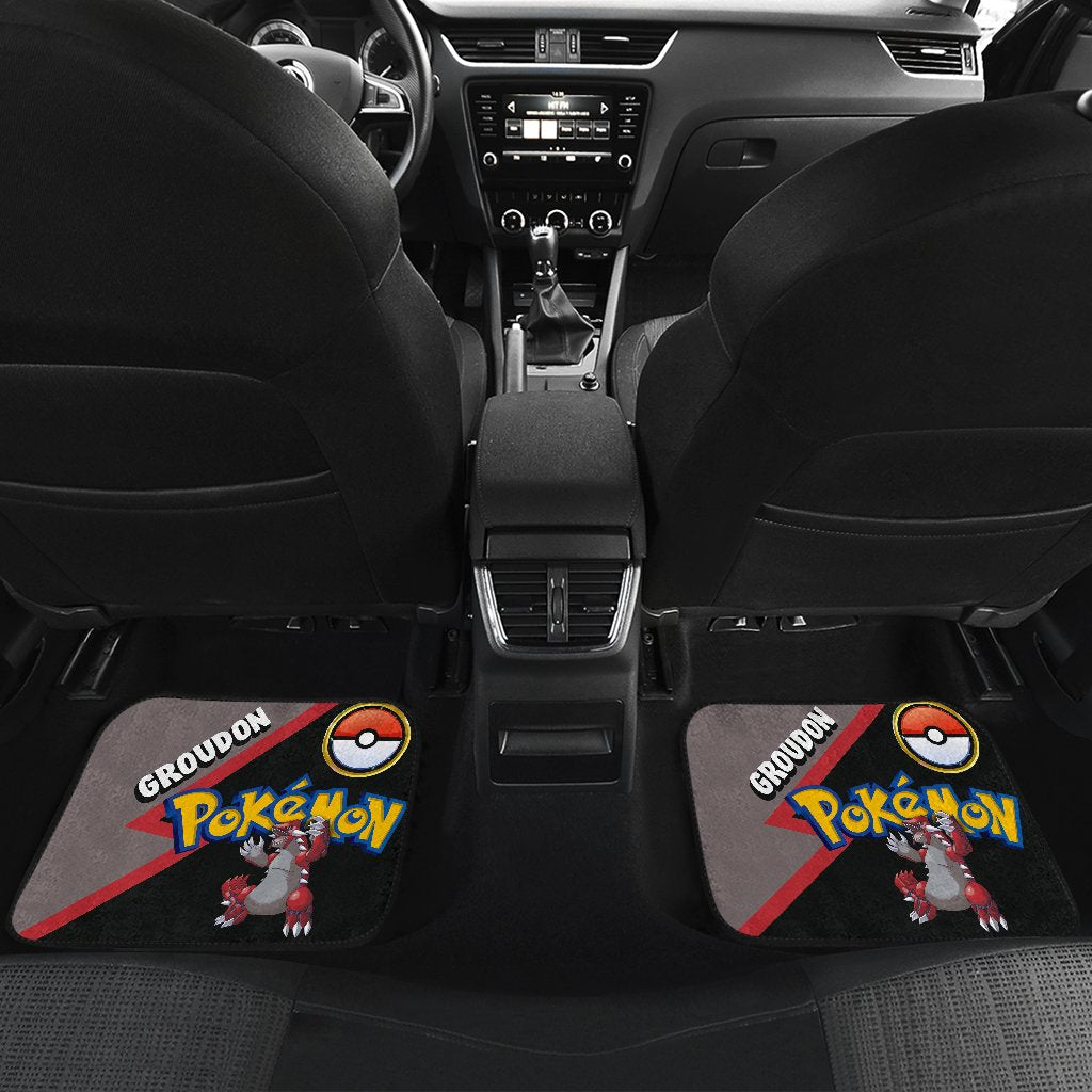 Groudon Car Floor Mats Custom Anime Car Interior Accessories