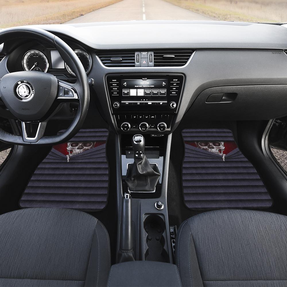 Hidden Skull Car Floor Mats Custom Funny Car Accessories