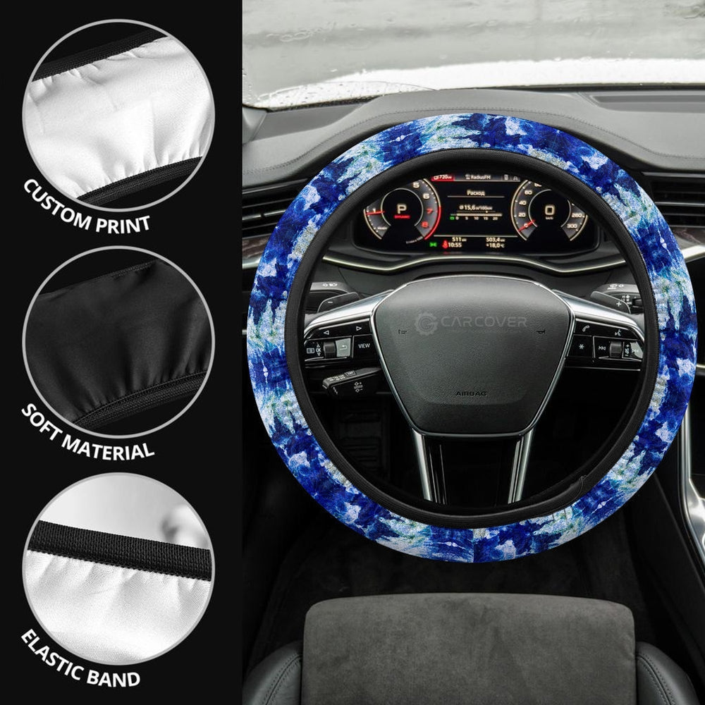 Ice Tie Dye Steering Wheel Covers Custom Hippie Tie Dye Hippie Car Accessories