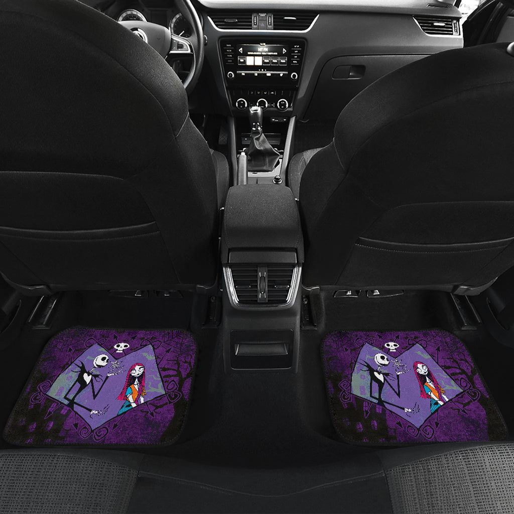 Jack Sally Car Floor Mats Nightmare Before Chrismtas Ci221221-08
