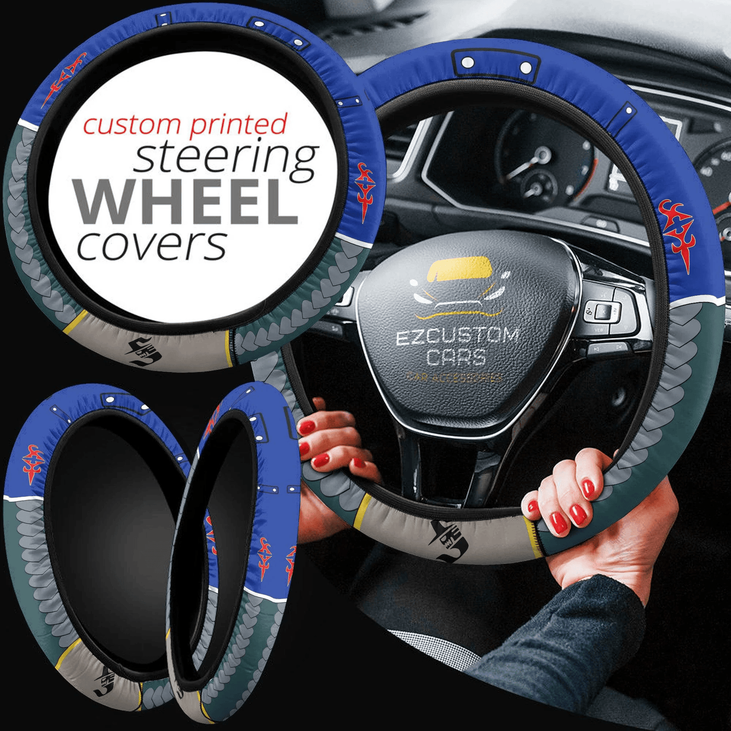 Jellal Fernandes Fairy Tail Anime Steering Wheel Cover