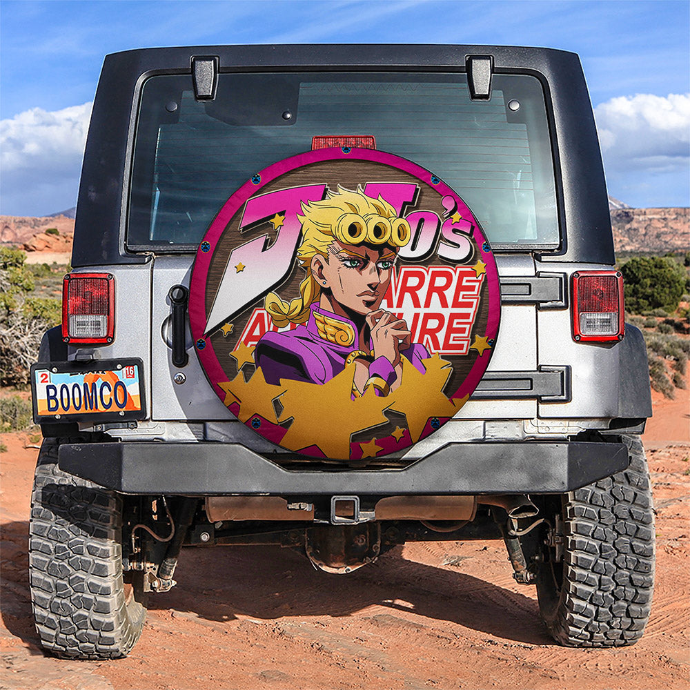 Jojo Bizarre Adventure Giorno Giovanna Jeep Car Spare Tire Cover