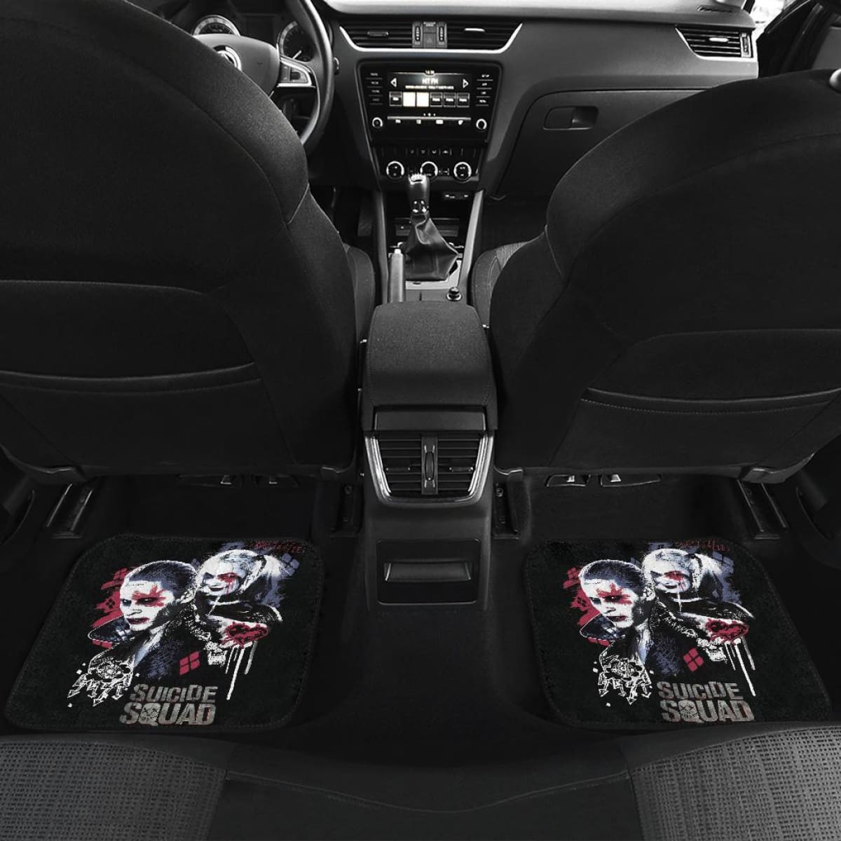 Joker And Harley Quinn Car Seat Covers Movie Fan Gift H031020 Universal Fit 225311