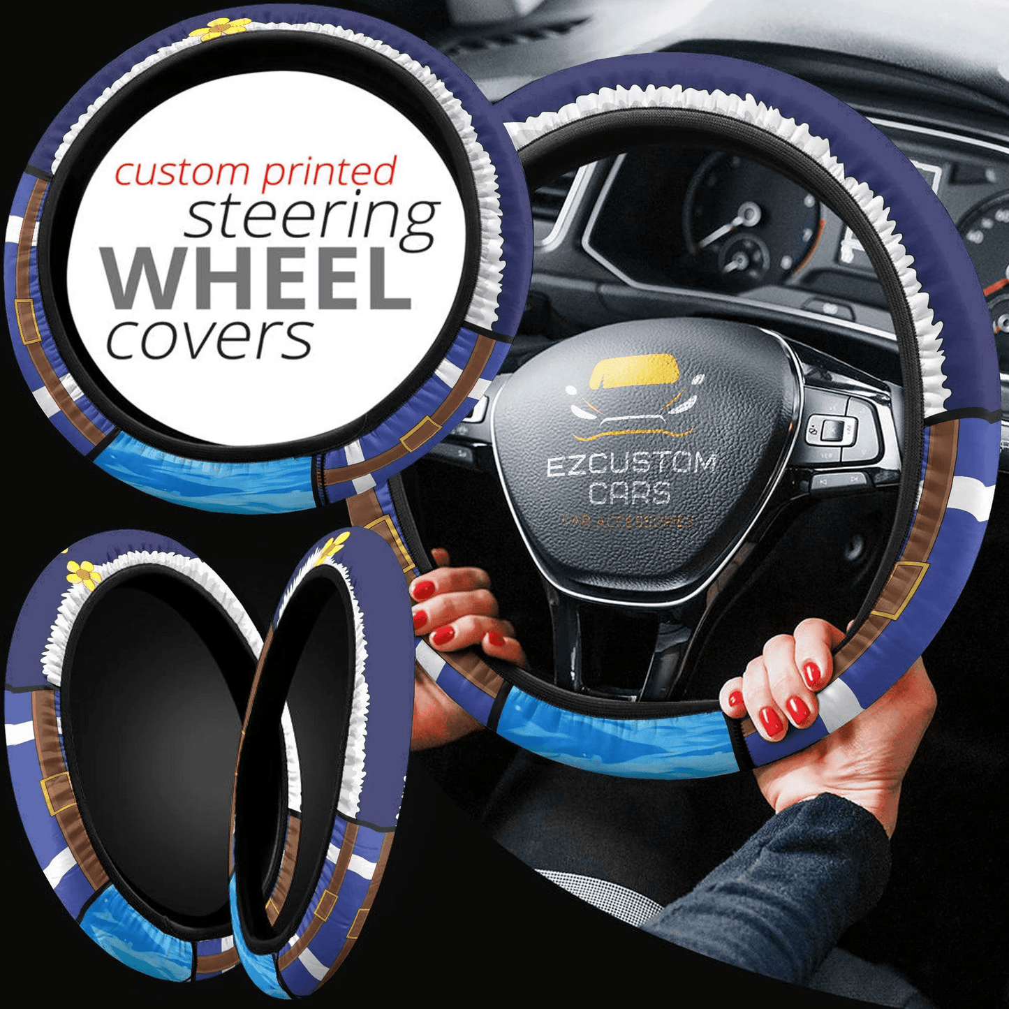 Juvia Lockser Fairy Tail Anime Steering Wheel Cover