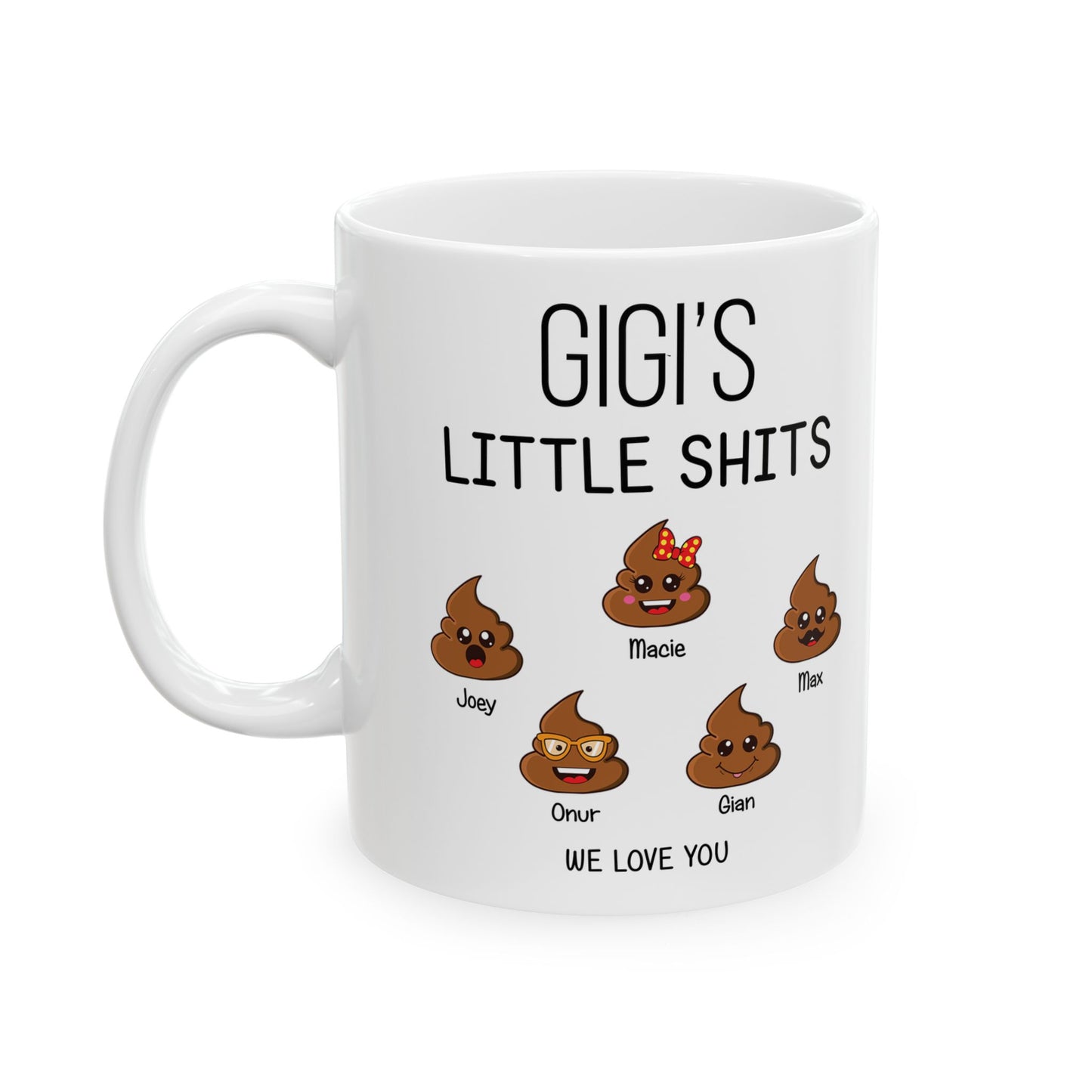 Funny Gigi Coffee Mug – Personalized Gift for Grandma with Kids’ Names - PersonalizedFury