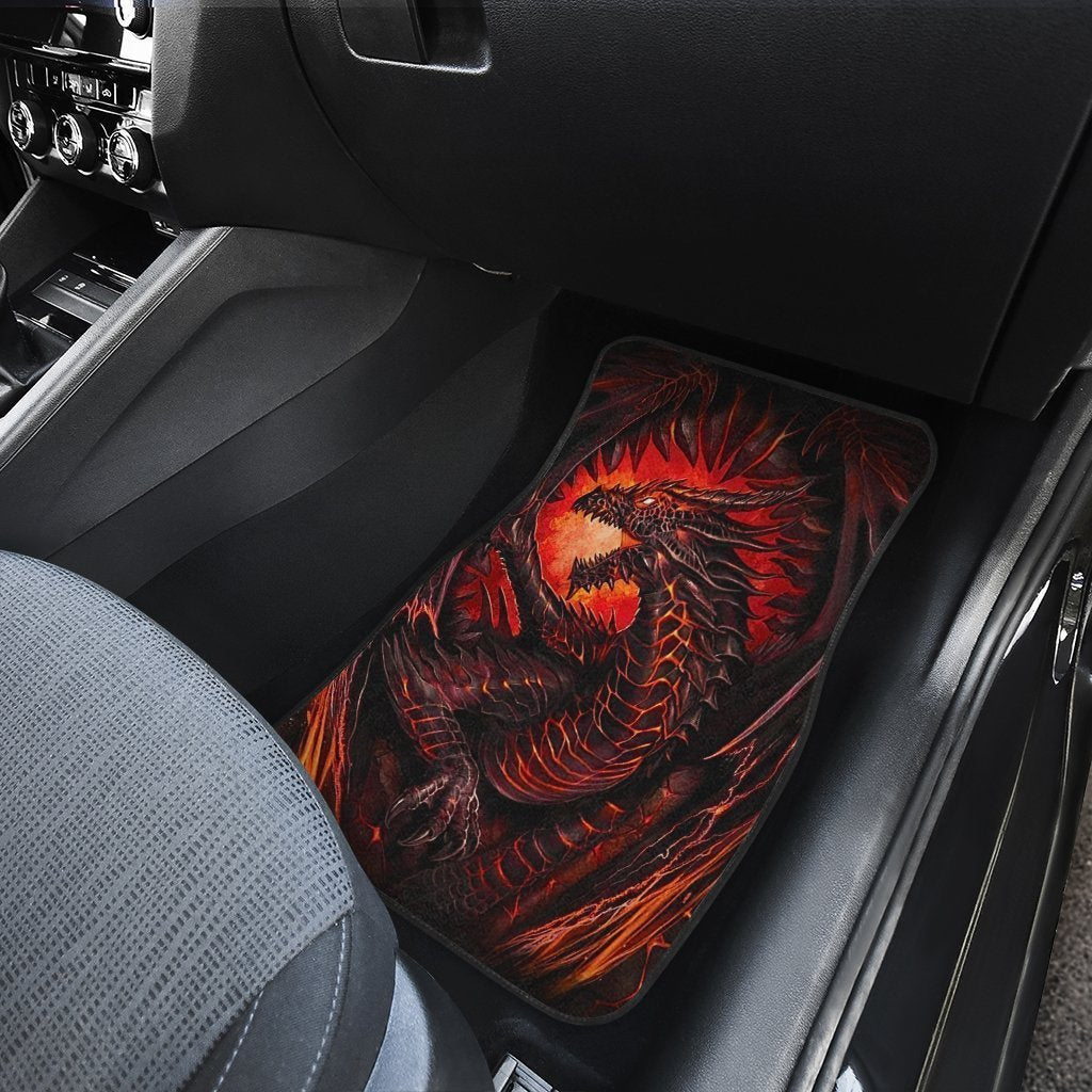 Legendary Creature Dragon Car Floor Mats Custom Cool Car Accessories Gift Idea