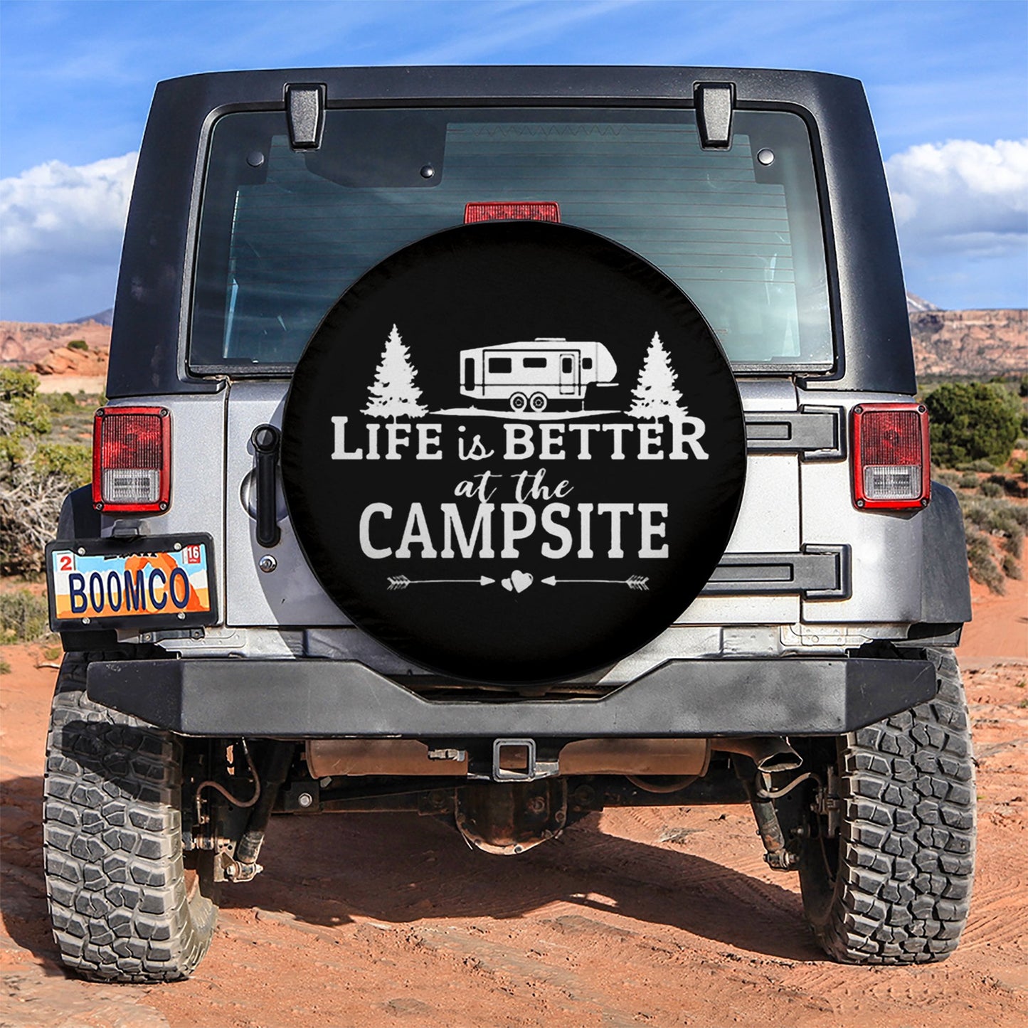 Life Is Better With Camping Jeep Car Spare Tire Cover