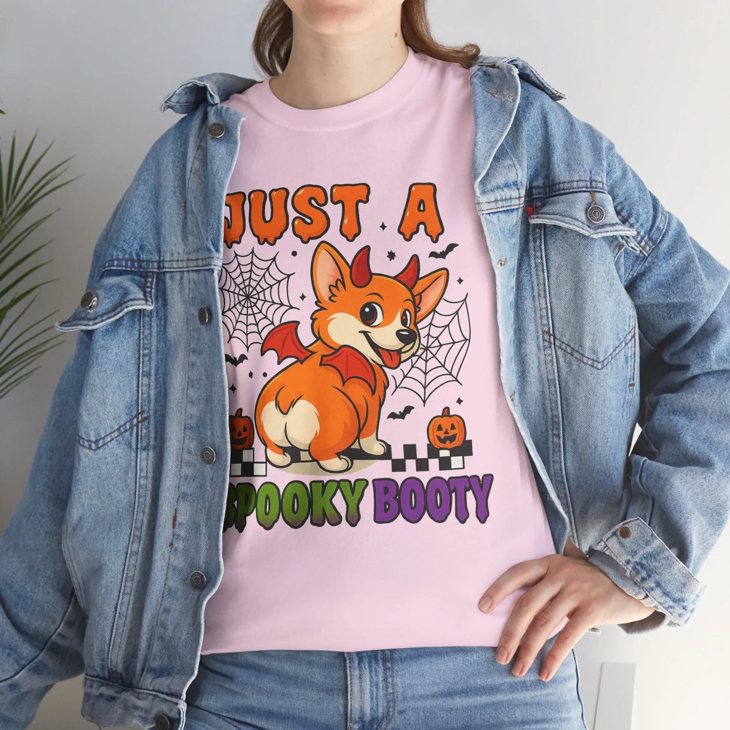 Funny Halloween Corgi T-Shirt – Just a Spooky Booty Graphic Tee