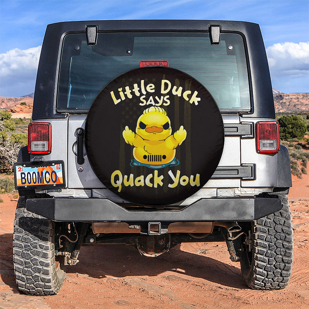 Little Duck Says Quack You Car Spare Tire Cover
