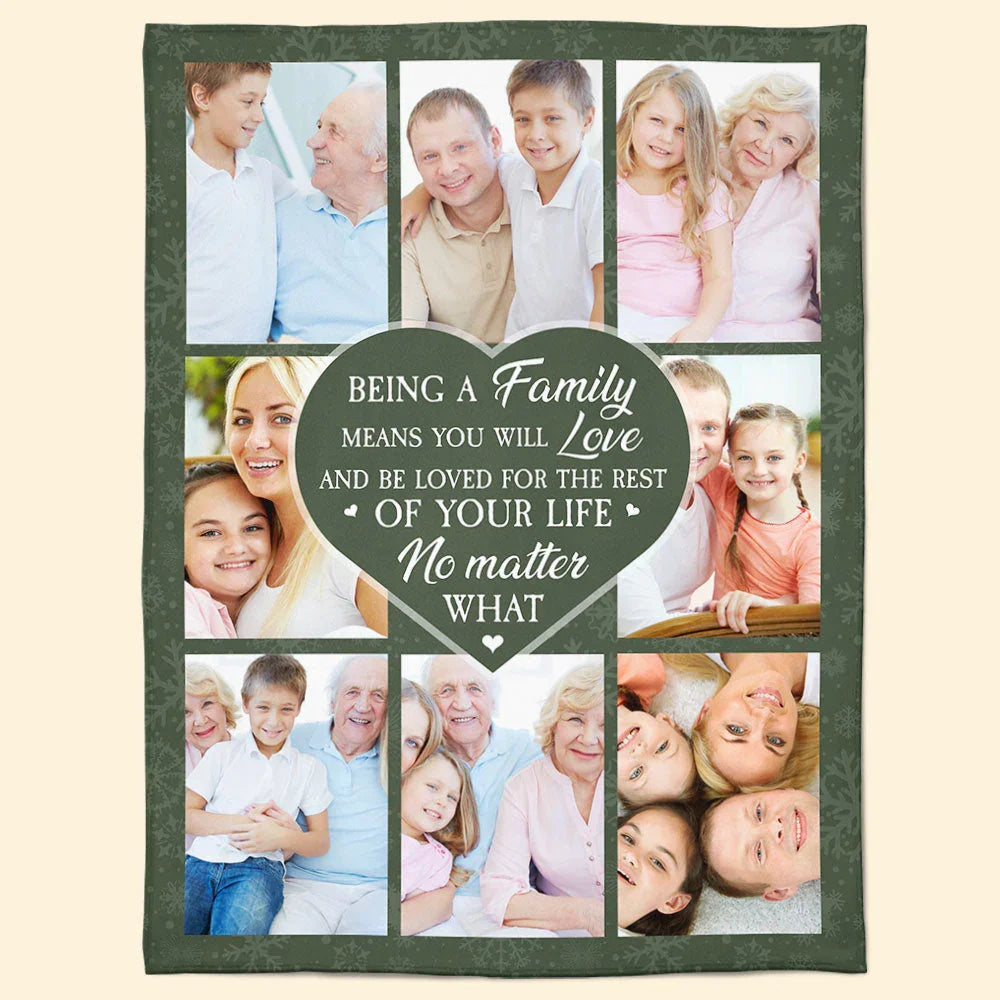 Love And Be Loved For The Rest Of Your Life - Personalized Photo Blanket