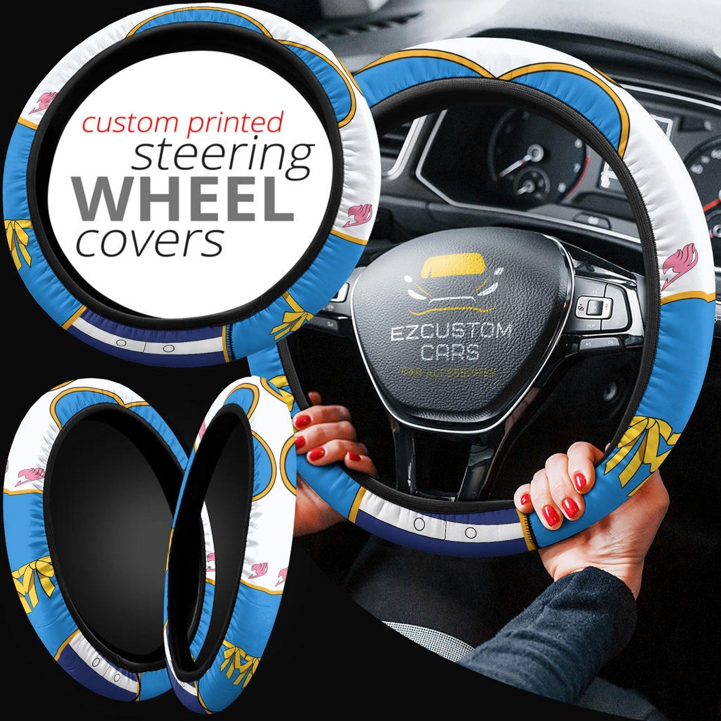 Lucy Heartfilia Fairy Tail Anime Steering Wheel Cover