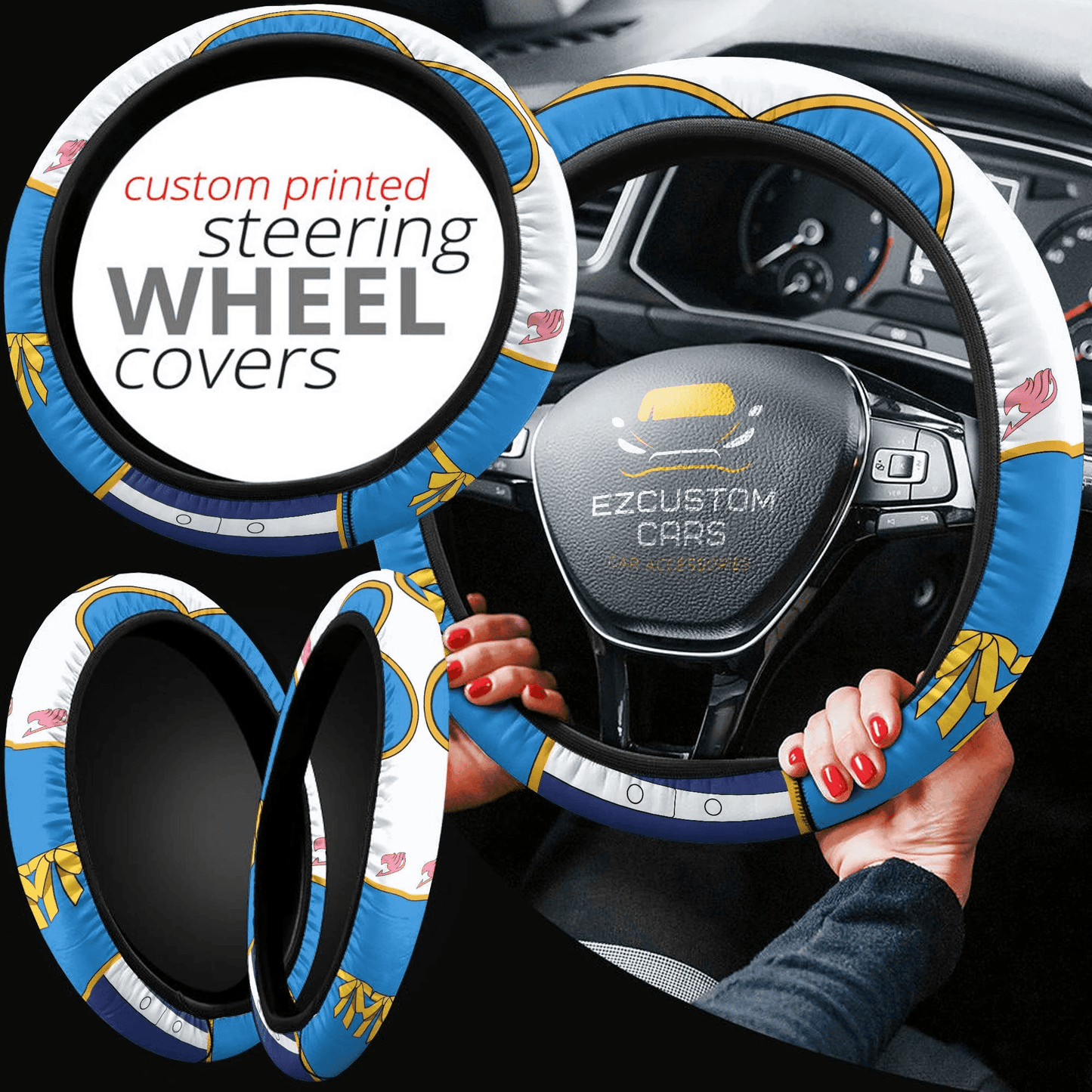 Lucy Heartfilia Fairy Tail Anime Steering Wheel Cover