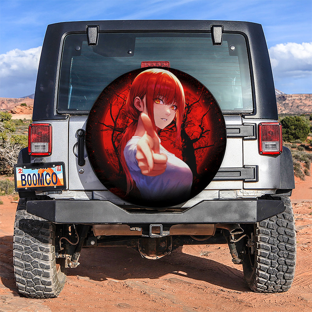 Makima Chainsaw Man 2 Moonlight Jeep Car Spare Tire Cover