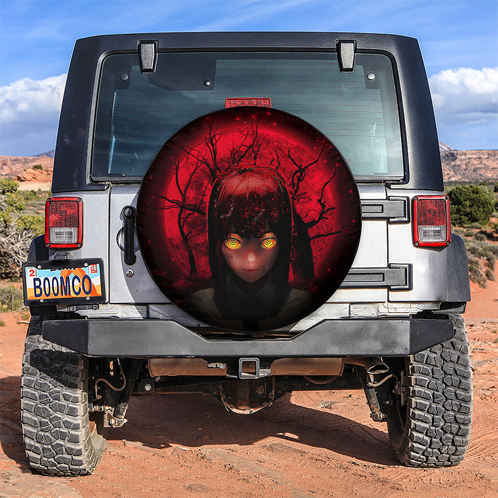 Makima Chainsaw Man Moonlight Jeep Car Spare Tire Cover