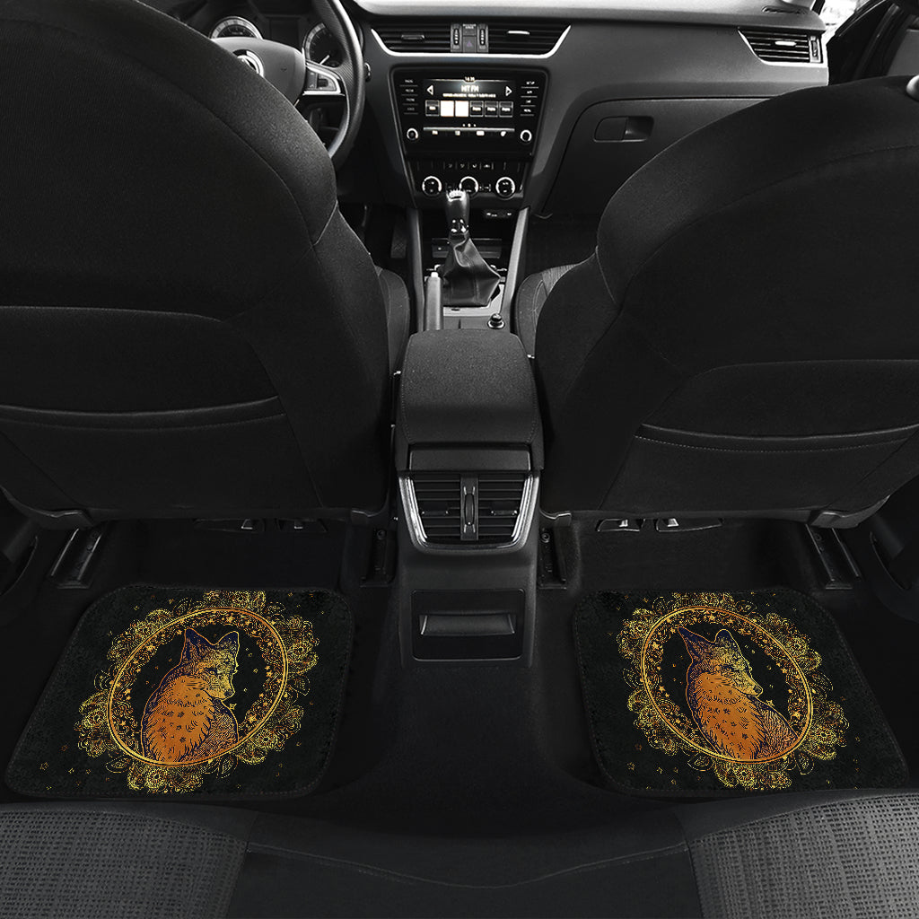 Mandala Fox Car Floor Mats Car Accessories