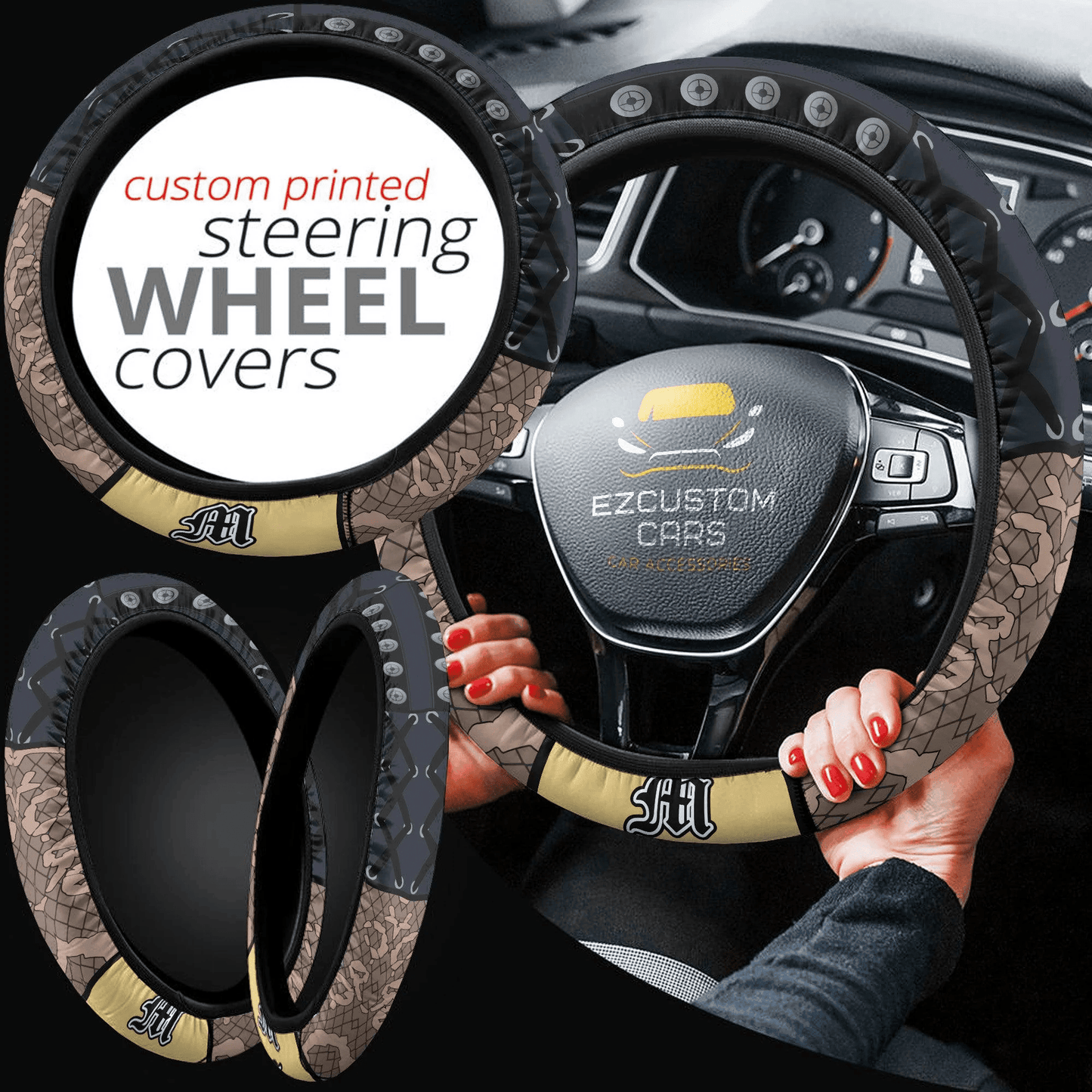 Misa Amane Anime Steering Wheel Cover Death Note Car Accessories