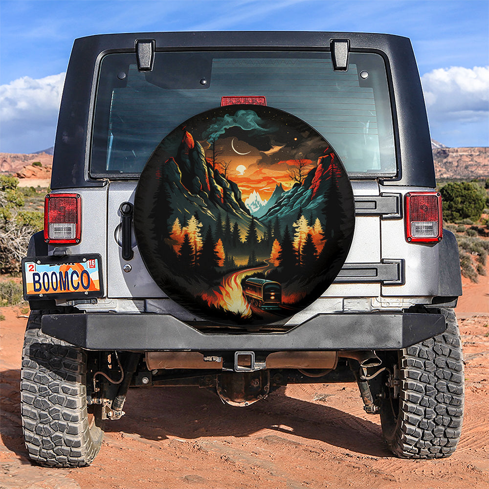 Mountains Camping 3 Car Spare Tire Cover