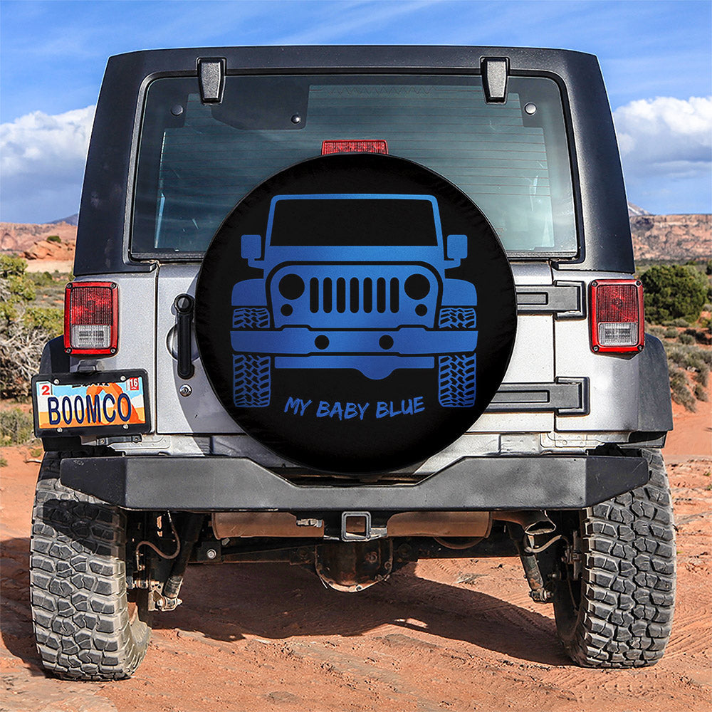 My Baby Blue Jeep Car Spare Tire Cover