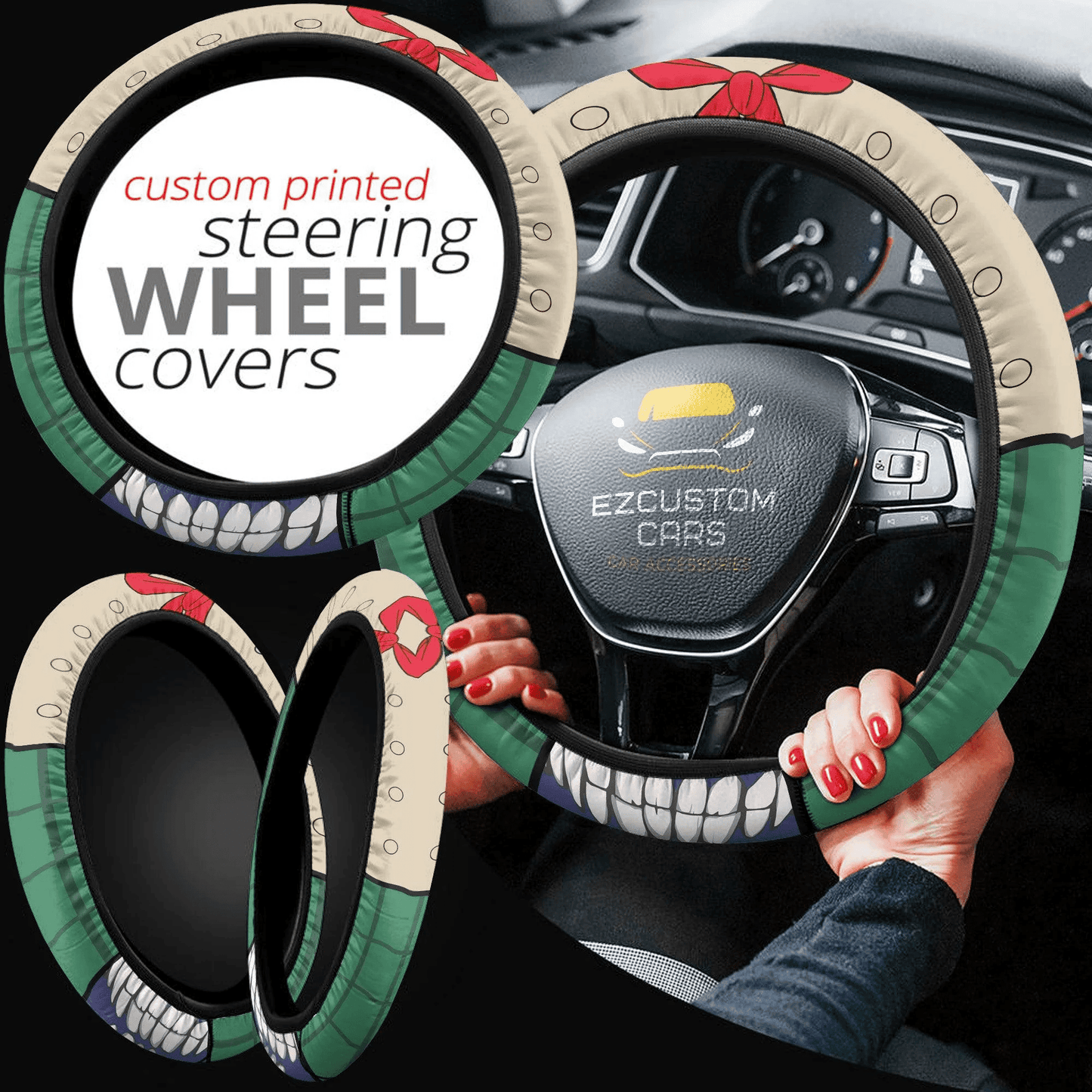 My Hero Academia Anime Steering Wheel Cover Custom Toga Himiko Anime Car Accessories