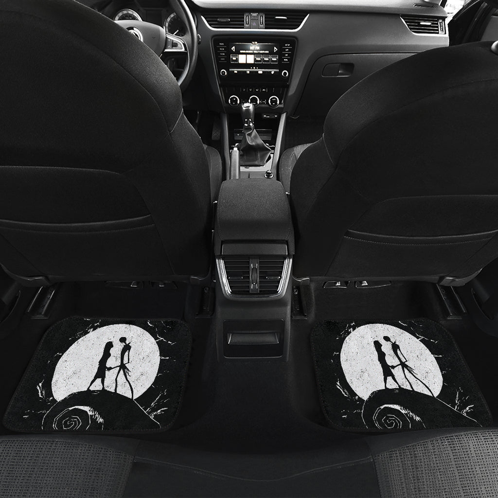 Nightmare Before Christmas Car Floor Mats Jack Skellington Loves Sally Car Accessories Ci220930-08
