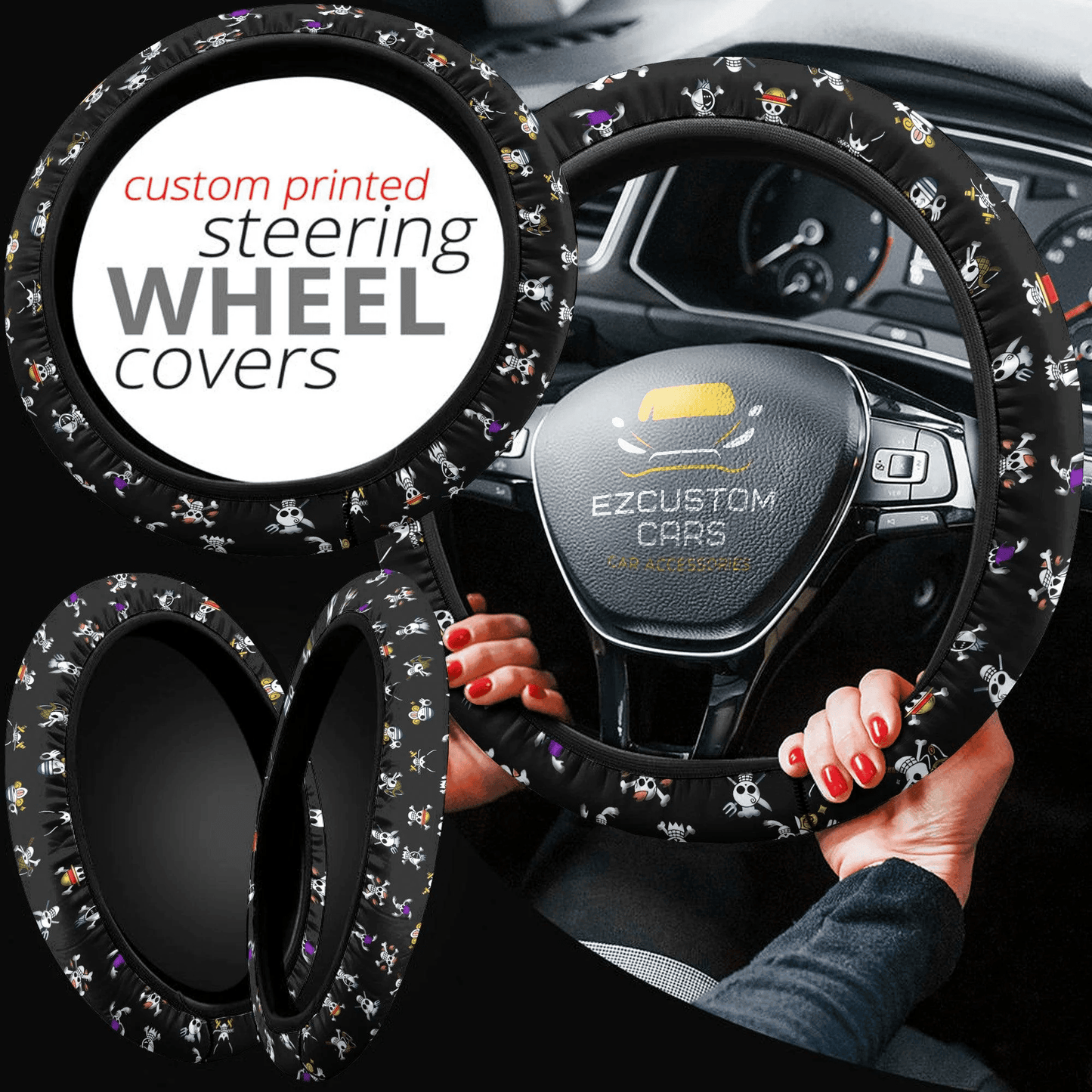 One Piece steering wheel cover