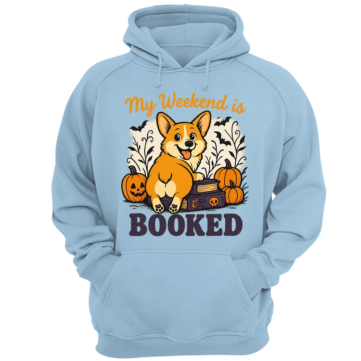 My Weekend is Booked Halloween Corgi T-Shirt – Funny Dog Lover Tee