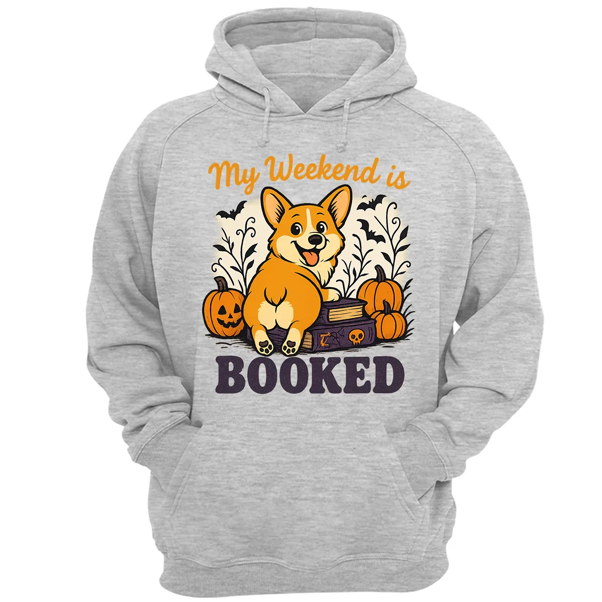 My Weekend is Booked Halloween Corgi T-Shirt – Funny Dog Lover Tee