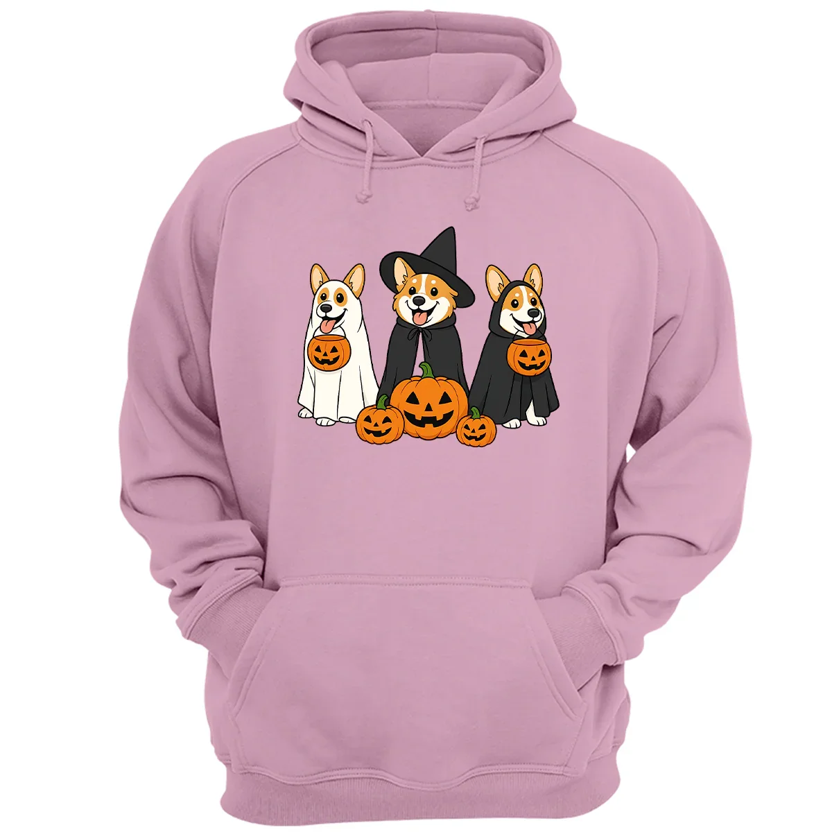 Corgi Halloween Shirt – Funny Ghost & Witch Dog Costume Print