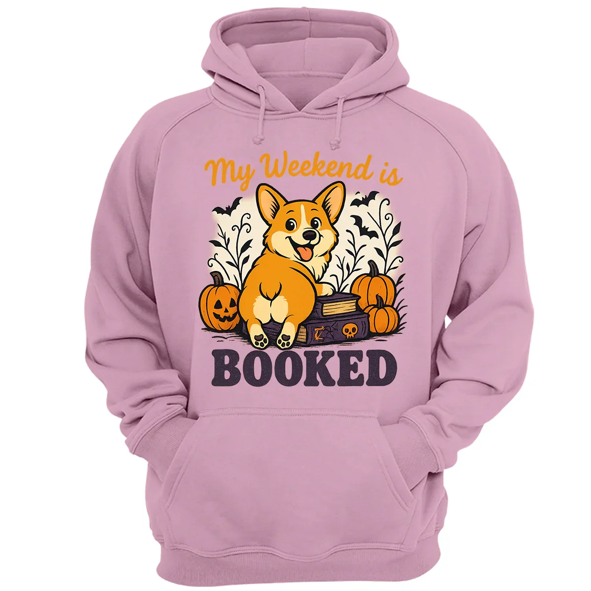 My Weekend is Booked Halloween Corgi T-Shirt – Funny Dog Lover Tee