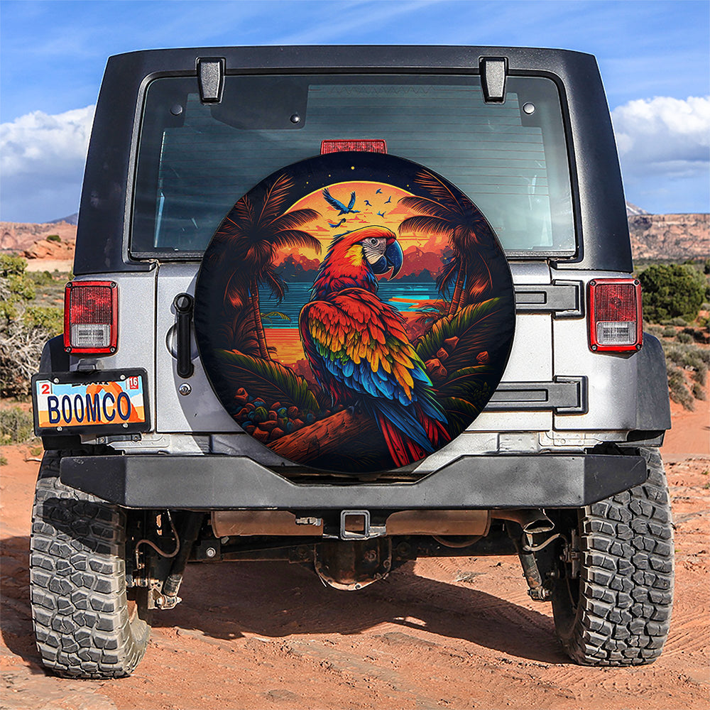 Parrots Bird Car Spare Tire Cover