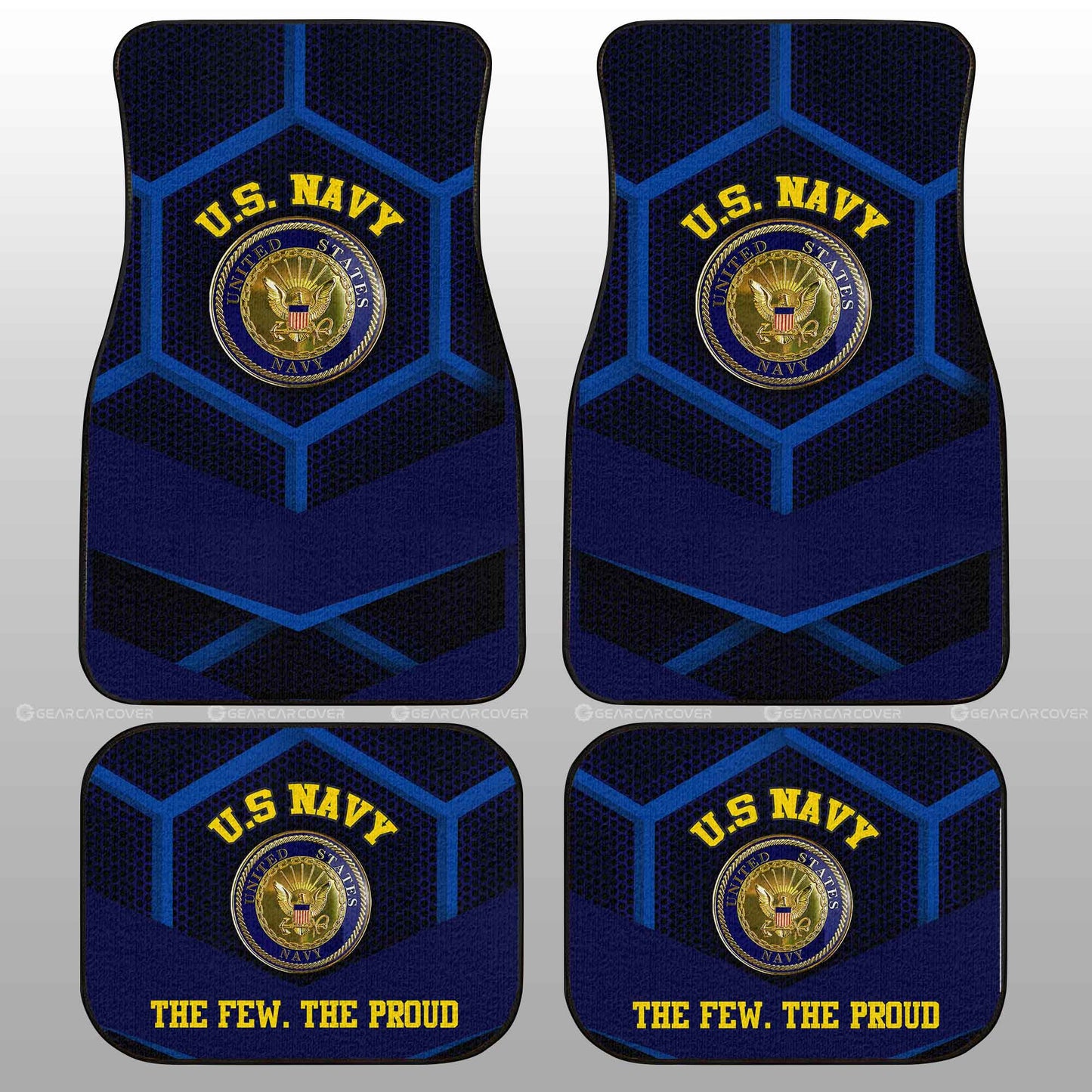 Personalized U.S. Navy Military Car Floor Mats Custom Name Car Accessories