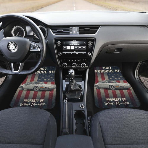 Personalized USA Flag Car Floor Mats | PersonalizedFury