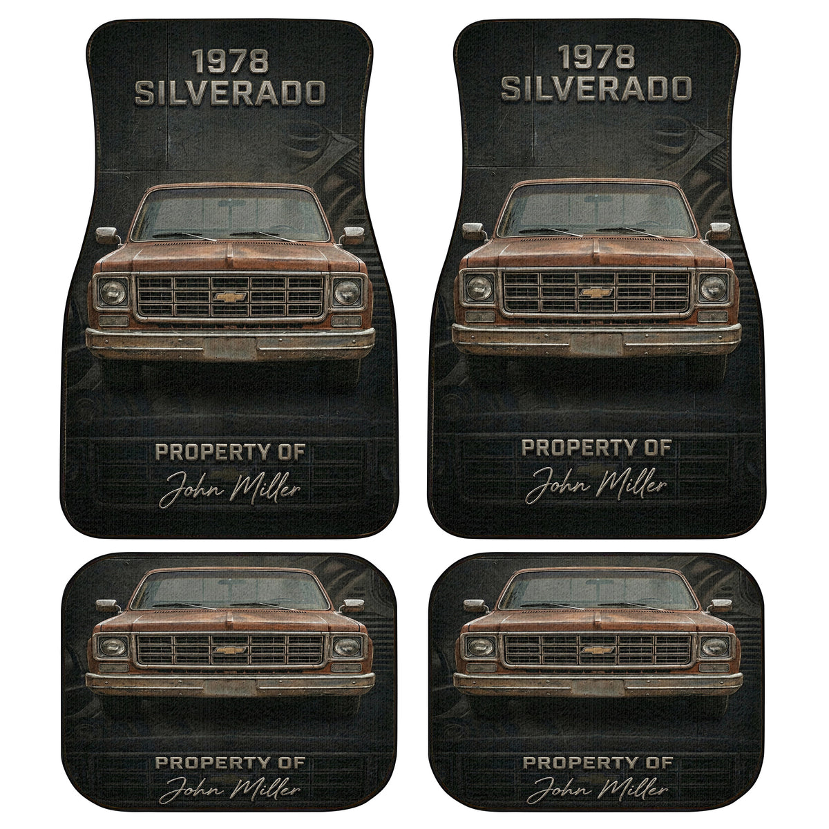 Custom Vintage Car Floor Mats | PersonalizedFury