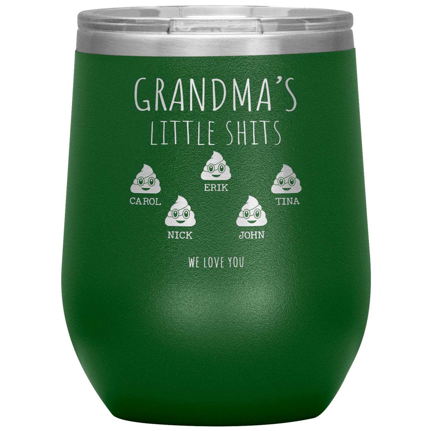Personalized_Grandma_Tumbler_12oz_Wine_Tumbler_Green_Mockup.png