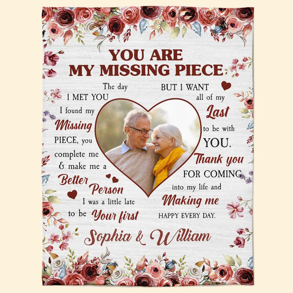 My Missing Piece - Personalized Photo Blanket