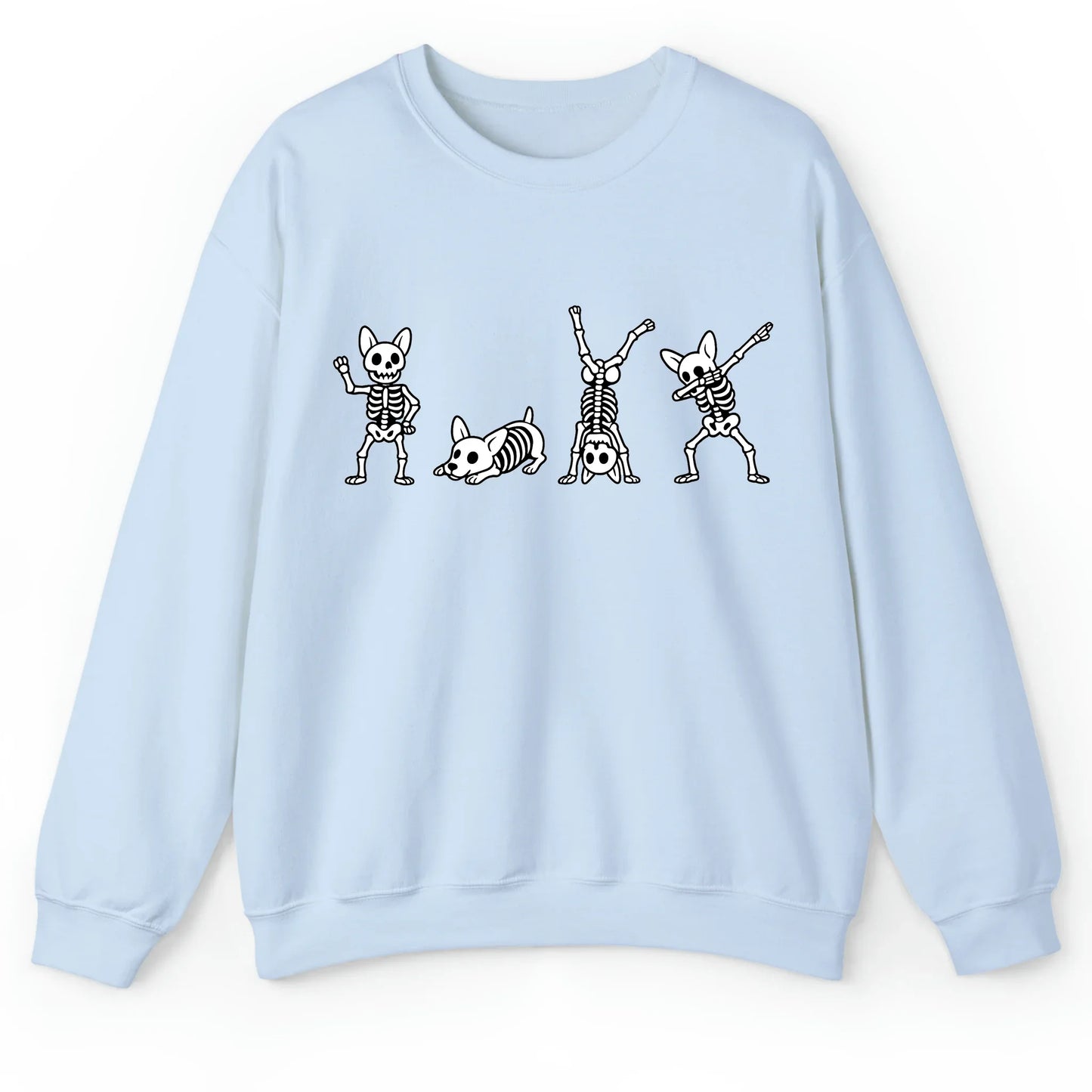 Halloween Corgi Skeleton T-Shirt – Cute & Spooky Gift for Dog Lovers