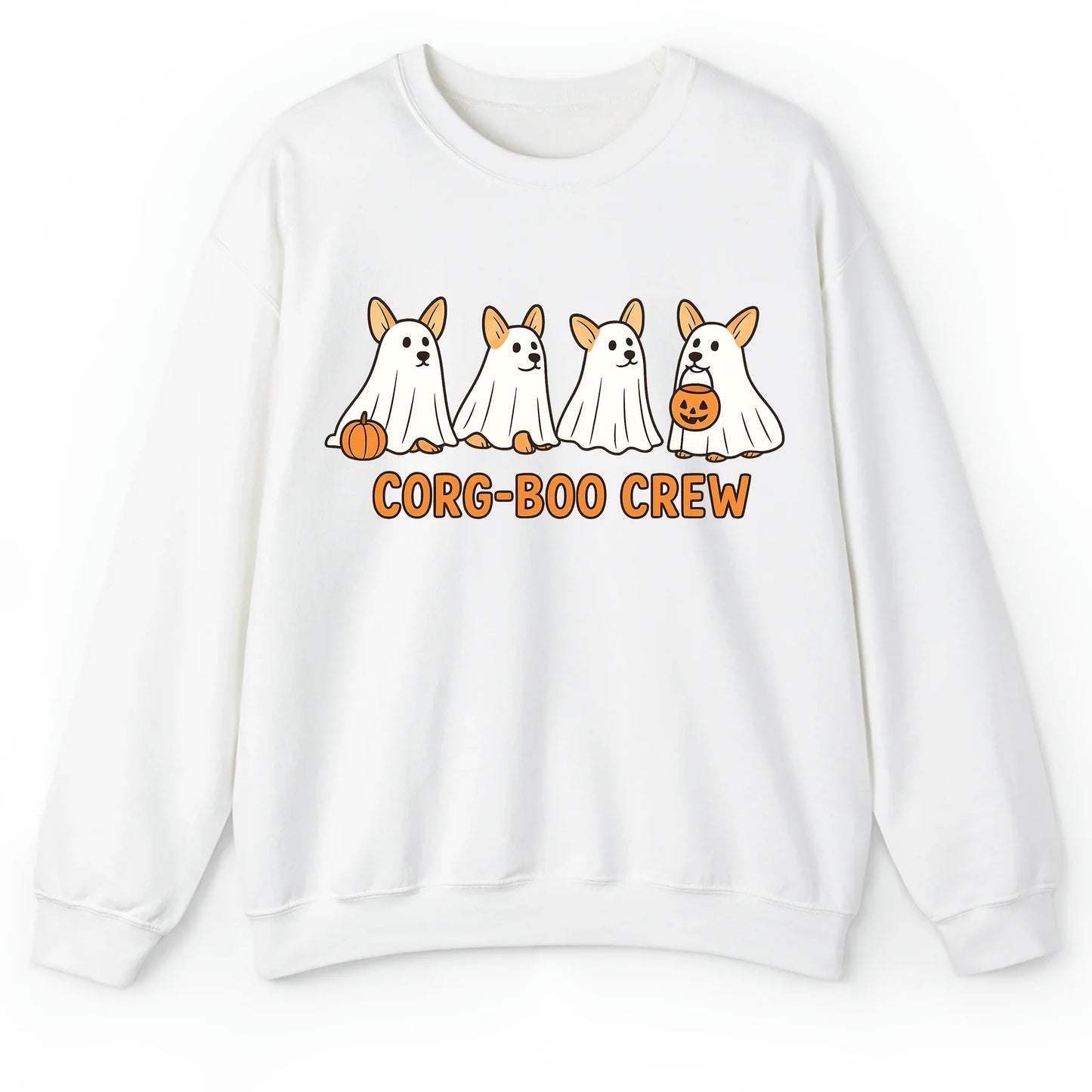 Cute Halloween Corgi Shirt – Corg-Boo Crew Ghost Dog Lover Tee