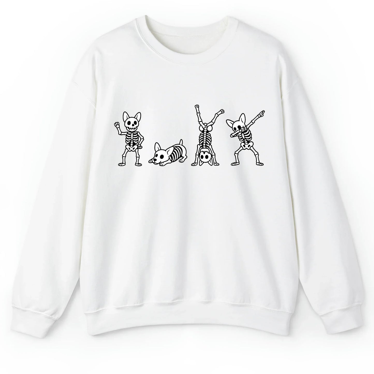 Halloween Corgi Skeleton T-Shirt – Cute & Spooky Gift for Dog Lovers