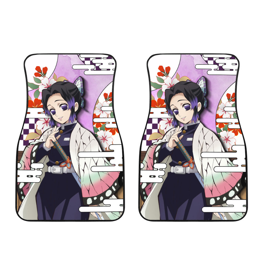 Shinobu Kocho Car Floor Mats Custom Demon Slayer Anime Car Accessories