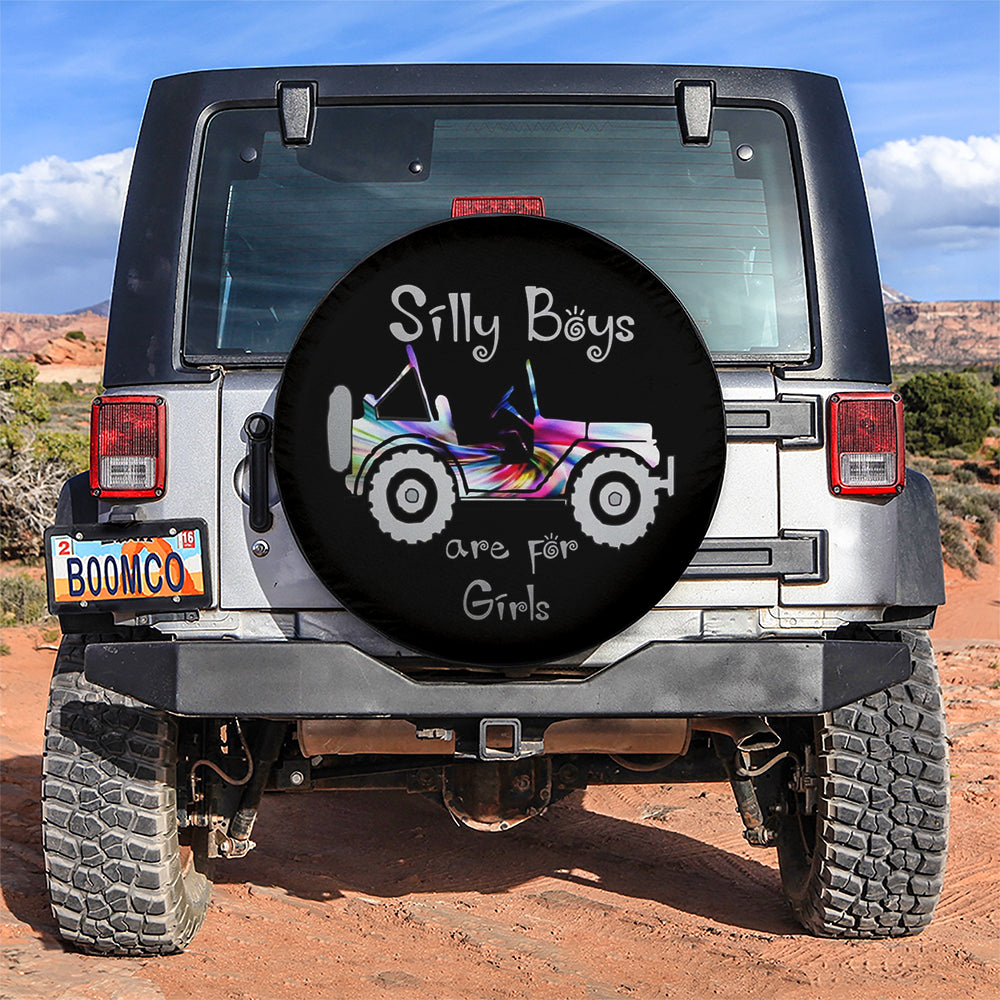 Silly Boys Jeep Are For Girls New Car Spare Tire Cover