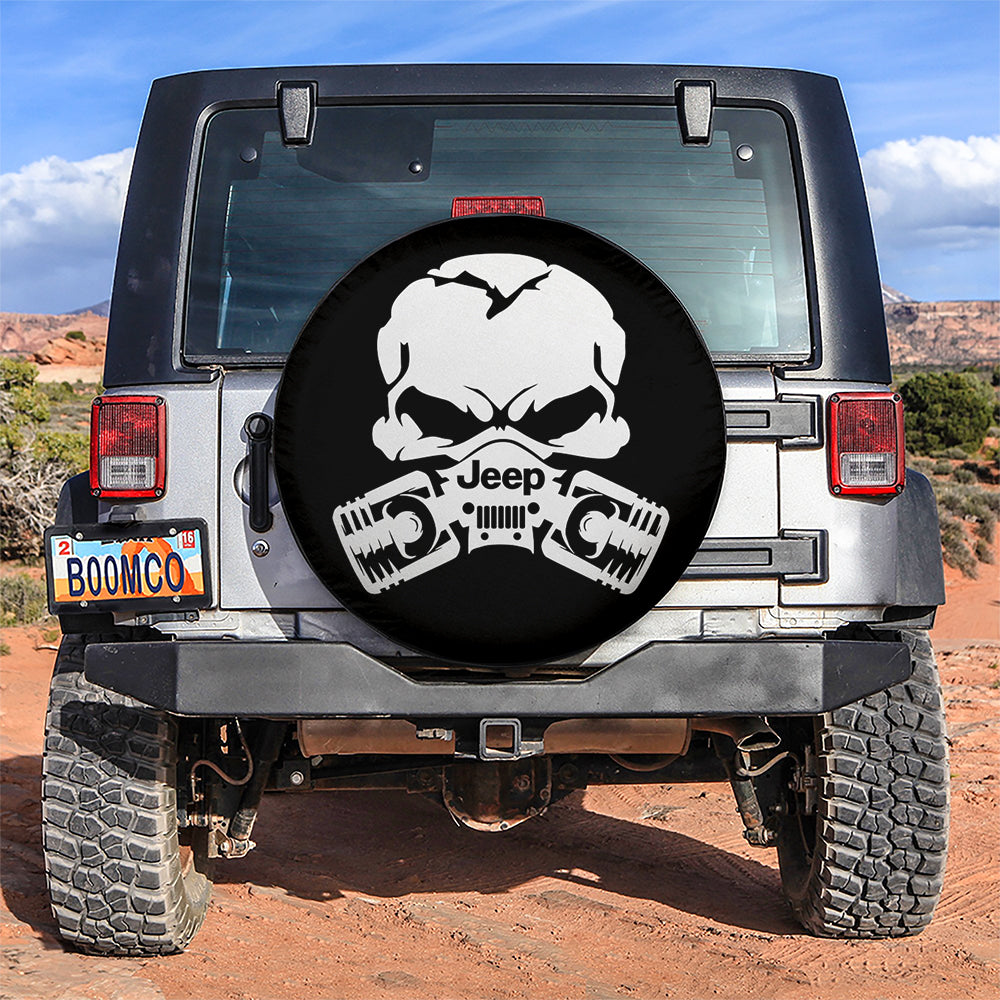 Skull Jeep Car Spare Tire Cover