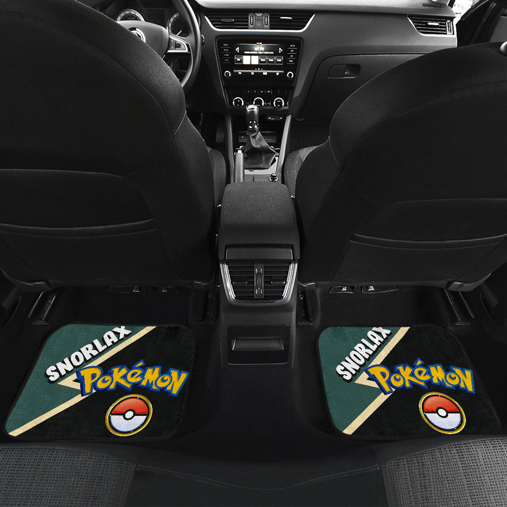 Snorlax Car Floor Mats Custom Anime Car Interior Accessories