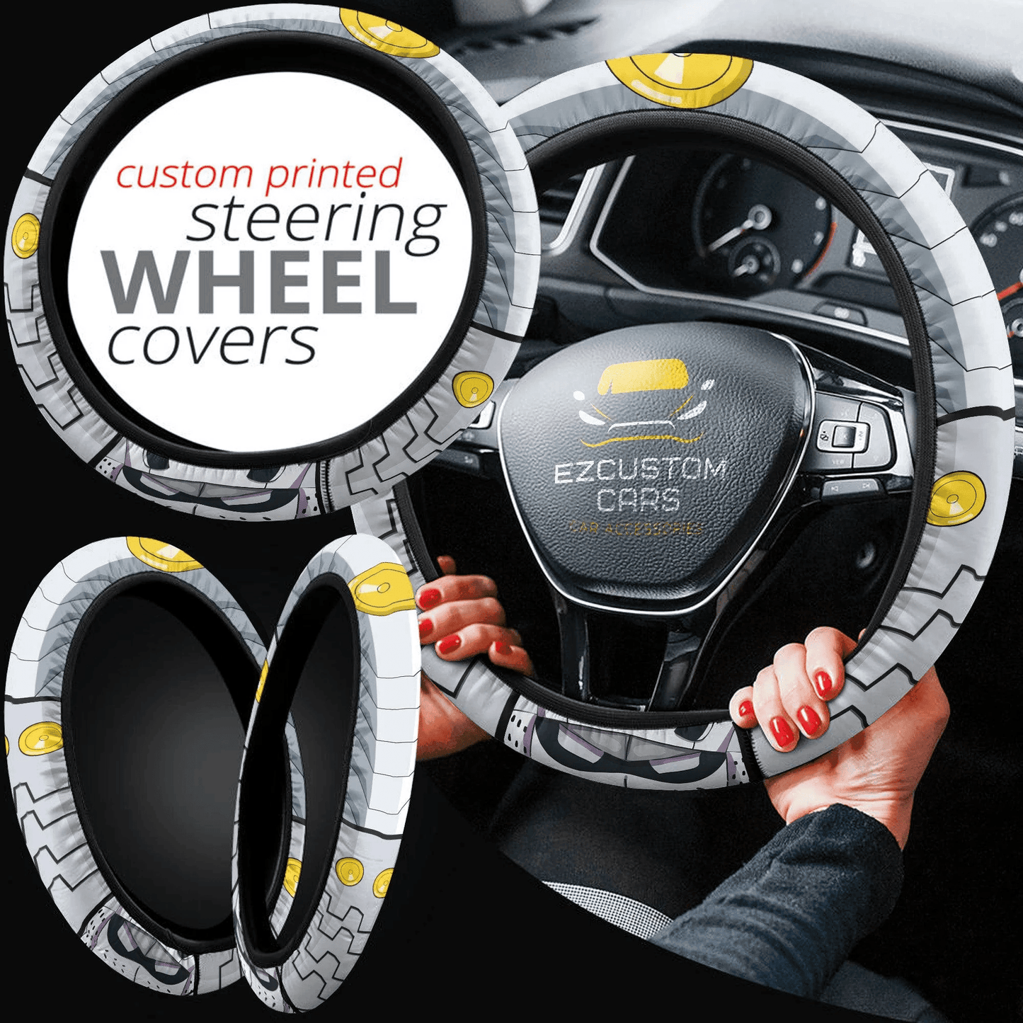 Tenya Iida Anime Steering Wheel Cover Custom Anime My Hero Academia Car Accessories
