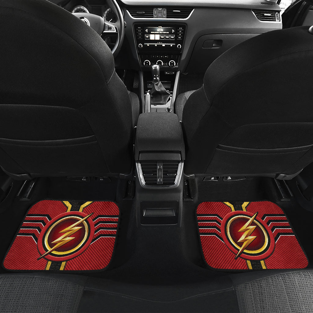 The Flash Logo Car Floor Mats Custom For Fans Ci230112-04a