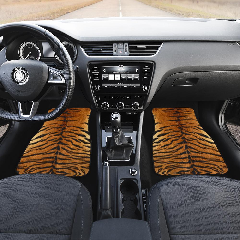Tiger Car Floor Mats Printed Custom Animal Skin Car Accessories